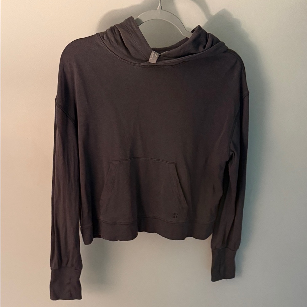 Sweaty Betty Charcoal Hoodie Pullover